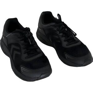 Dr. Scholl's Blaze Slip-Resistant Work Sneakers Black Leather/Fabric US 7M